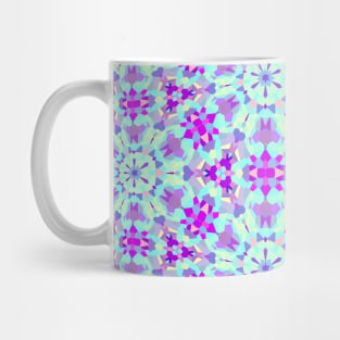 Boho Hippie Colorful Symmetrical Fractal Mandala Abstract Digital Art Mug